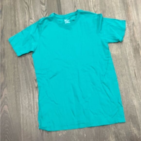 NWOT Nike Basic Tee Athletic Cut Short Sleeve Crewneck Pullover Cotton Teal XL - Picture 1 of 3